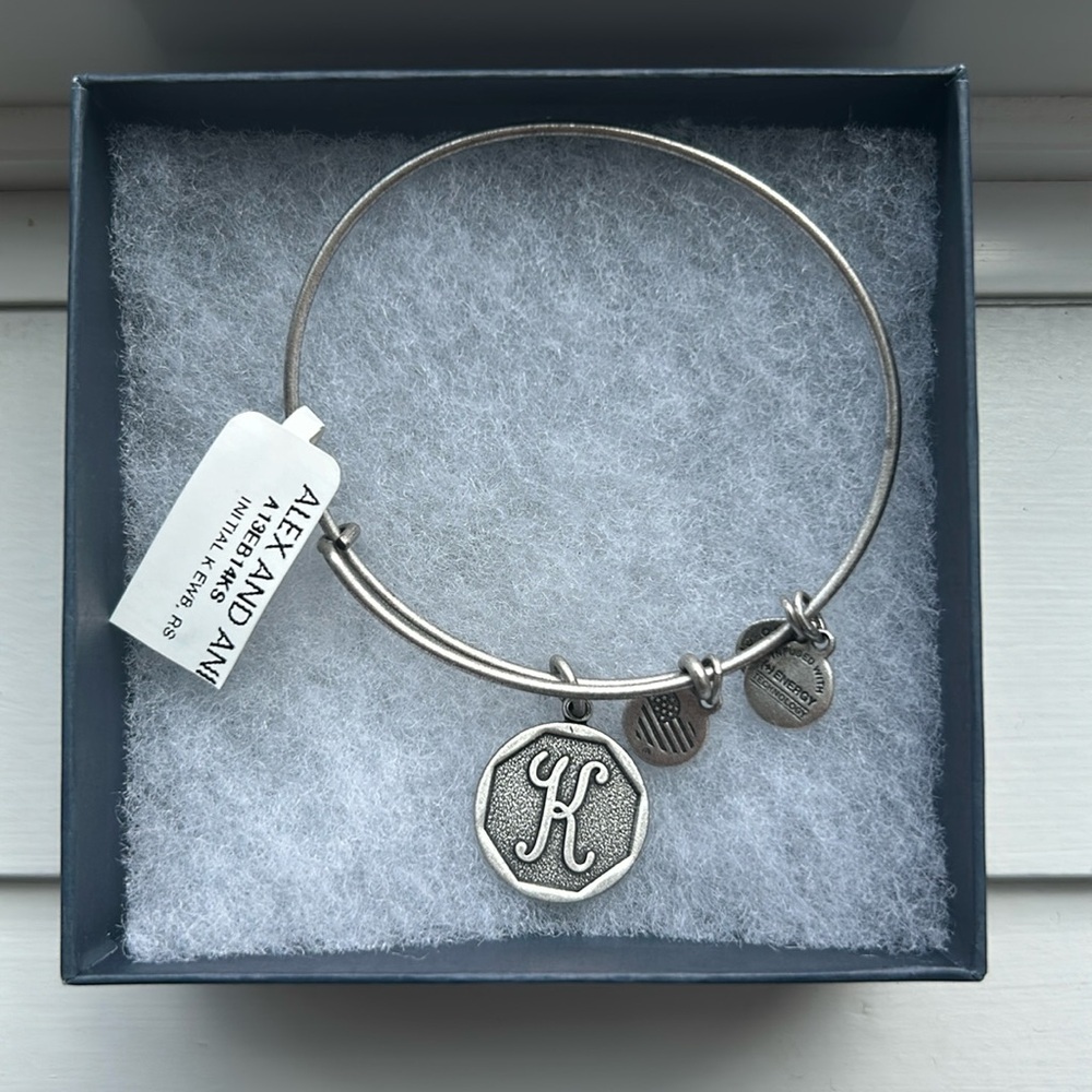 Alex and Ani initial K bracelet